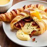 bacon egg and cheese croissant